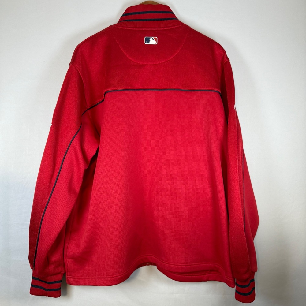 VTG Majestic St Louis‎ Cardinals MLB Authentic Collection Track Jacket Red L - Picture 7 of 16